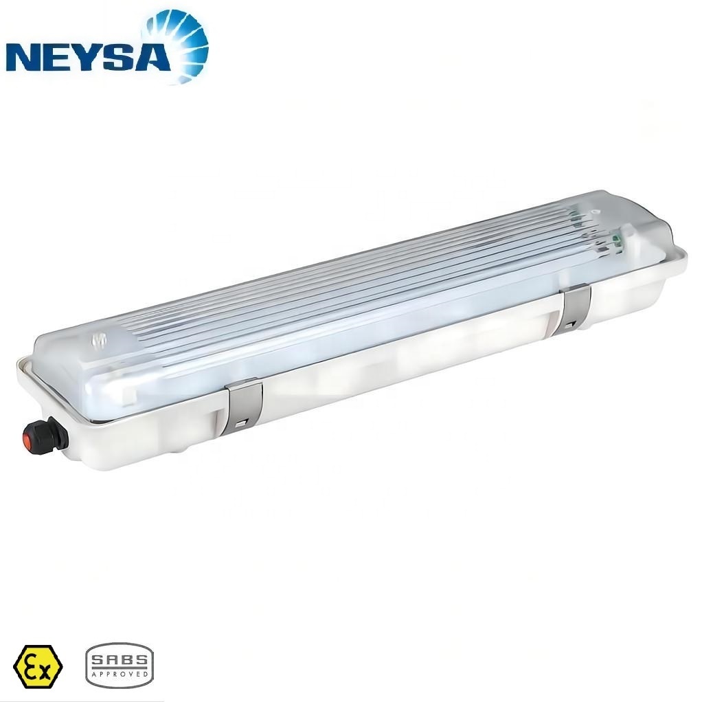 NEYSA NSFB-C130 ATEX IP66 LED Explosion Proof Fluorescent Light Fixture | T8 Linear Batten Lamp