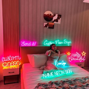 Custom Name Family <b>Neon</b> Baby Room <b>Decor</b> Personalized LED Wall Sign for Birthday <b>Party</b> Bar Gift Business Car Advertising Lighting - Product Image 3