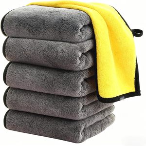Toalla de Microfibra de Alta Calidad NOVISON de 30cm X 30cm de Secado Rápido y Color Sólido para Lavado de Autos y Uso Doméstico - Product Image 1