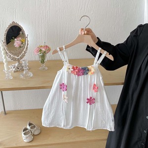 Robe à Bretelles pour Filles, Nouvelle Collection Été 2026, Style Princesse Florale, Tenue <span class=keywords><strong>de</strong></span> <span class=keywords><strong>Vacances</strong></span> Sans Manches pour Bébé Fille, Vêtement Enfant, Jolie Jupe Bébé - Product Image 1