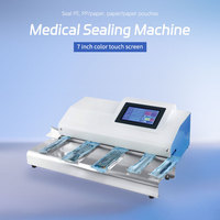 Machine de scellage médicale entièrement automatique pour pochettes de stérilisation dentaire avec écran tactile et fonction d'impression