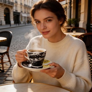 Taza <span class=keywords><strong>de</strong></span> Té/Café <span class=keywords><strong>de</strong></span> <span class=keywords><strong>Porcelana</strong></span> <span class=keywords><strong>China</strong></span> Antigua Ecológica con Platillo y Diseño Personalizado para Regalos Empresariales - Product Image 5