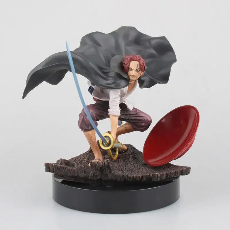 Offre Spéciale One Piecee Theatre Edition Anime Figure Cheveux Rouges Shanks Action Figure One Piecee Jouet Boîte De Couleur Modèle Cadeaux Pour Enfant