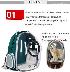 Cat Backpack Designer Luxury Dog Travel Bag Space Capsule Bubble Transparent Portable <b>Pet</b> <b>Carrier</b> - Product Image 3