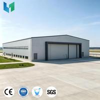 Hangar d'avion à grande portée en structure métallique, modèle de projet réel du Royaume-Uni, pour la maintenance d'avions commerciaux