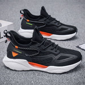 Zapatillas de running de malla tejida para hombre, tallas grandes EU 46 48, suela blanda, venta al por mayor, proveedor directo de fábrica - Product Image 4