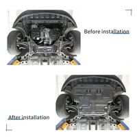 Utilisation du couvercle de protection anti-éclaboussures de moteur entièrement couvert 3D de pièces automobiles pour Honda City/Grace