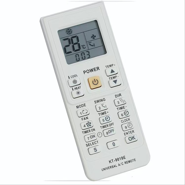 KT-9018E Air Conditioner Remote Control Manual Waterproof LCD Universal AC Air Conditioner Remote Control 5000-in-1 gloable Use