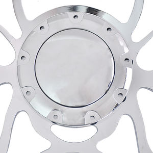 Volante de Coche Clásico Retro de Cuero de 350 mm con Nueve Orificios, Volante de Alta Calidad con Diseño de Llama, Fabricado en Aluminio CNC - Product Image 5