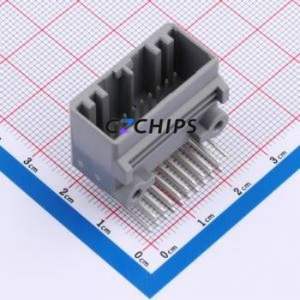 K137635WR-2x10B-PTSN Automotive Connector Bent Lead Through Hole Connector 20P 2.2mm 2 Right Angle Insert - Product Image 1