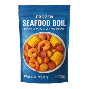 Sacs d'emballage alimentaire en plastique, pochettes debout en aluminium laminé, refermables, résistantes aux odeurs, imprimées sur mesure - Product Image 2