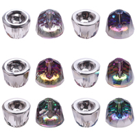 Zhubi 10mm perles de verre en forme de cloche à facettes bricolage charme cadeau perles de cristal pour la fabrication de collier Bracelet mode bijoux décoration