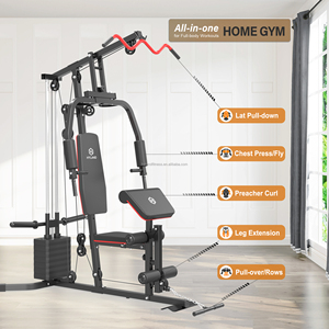 Estación de Gimnasio <span class=keywords><strong>Multifuncional</strong></span> de Alta Resistencia para Entrenamiento de Cuerpo Completo, Máquina de Fuerza Compacta 2 <span class=keywords><strong>en</strong></span> 1 de Doble Carga para Ejercicio <span class=keywords><strong>en</strong></span> Casa - Product Image 4