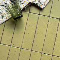 Carreaux muraux intérieurs de haute qualité pour salle de bain et cuisine, crédence jaune clair, carreaux de sol en céramique émaillée mate, carreaux rectangulaires
