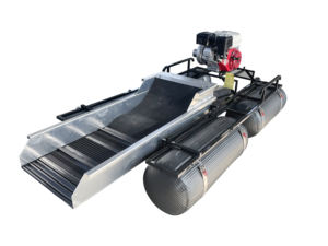 เครื่องขุดทองแบบถังเคลื่อนที่ขนาดเล็กสำหรับขาย ใช้เครื่องยนต์เบนซิน สำหรับล้างทรายและแยกทอง - Product Image 4