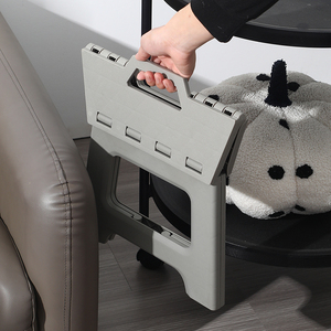 Yjd426 Nhà Máy Giá Xách Tay Có Thể Gập Lại Trong Nhà Ngoài Trời Có Thể Gập Lại Nhựa Gấp Phân Stackable Xách Tay Nhựa Gấp Phân - Product Image 3