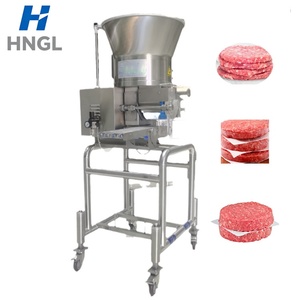 Machine automatique de fabrication de galettes de burger en acier inoxydable 304, pour <span class=keywords><strong>viande</strong></span> de bœuf, poulet, poisson, 35 pièces/min, commerciale, 380V - Product Image 1