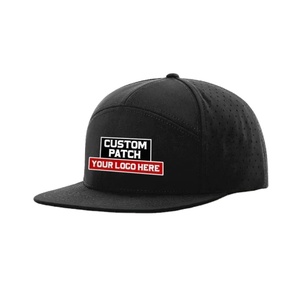 Fabricant de casquettes personnalisées en gros, casquette snapback réglable, visière plate, perforée, imperméable, pour les sports de plein air - Product Image 1