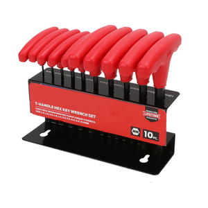 10pcs <b>T</b> Type Allen Wrench Set Industrial Grade Steel Hex <b>Key</b> Metric Measurement System - Product Image 1