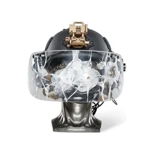 Casco de contrainsurgencia de Control Táctico personalizado de alta resistencia Casco antidisturbios para hombres Máscara equipo de protección facial de cabeza completa