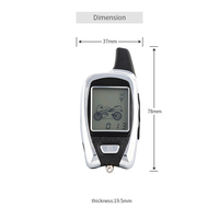 Système d'alarme pour moto, écran LCD, 2 voies, avec démarreur à distance du moteur et capteur micro-onde, pour scooter, livraison gratuite