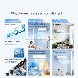 เครื่องปรับอากาศอัจฉริยะ AC R410A OEM/ODM สำหรับภายในและภายนอกอาคาร บ้าน/ห้องพัก แบบมินิสปลิต ใช้สารทำความเย็น R 32 / R 290 /R410A / R454B - Product Image 4