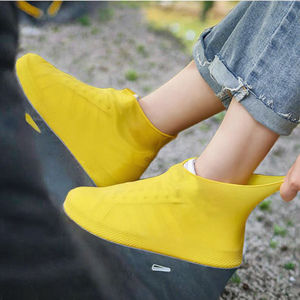 Chaussures de pluie imperméables et résistantes à l'usure en silicone pour l'extérieur, surchaussures, couvre-chaussures, protection quatre saisons pour le camping, chaussures de marche - Product Image 2