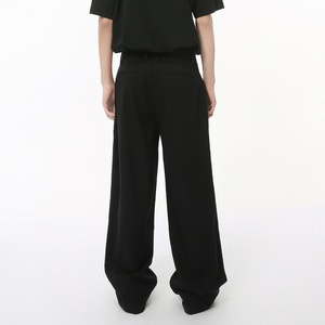 <span class=keywords><strong>Pantaloni</strong></span> eleganti Casual da <span class=keywords><strong>uomo</strong></span> con doppio Design autunnale pieghettato <span class=keywords><strong>pantaloni</strong></span> larghi <span class=keywords><strong>plissettati</strong></span> con Logo in vita - Product Image 4