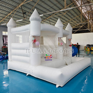 <span class=keywords><strong>Jeux</strong></span> d'extérieur commerciaux PVC blanc gonflable Bounce Hoseouse Wedding Bouncers Jumpers avec Castle Slide Combo pour enfants - Product Image 6