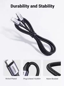 Cable USB C <span class=keywords><strong>UGREEN</strong></span> de 60W 3A Tipo C, Carga Rápida, Transferencia de Datos a 480Mbps, Cable Trenzado de Nailon para iPhone, Huawei, Xiaomi - Product Image 5