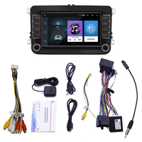 Layar Monitor mobil 7 inci 2 Din Android navigasi GPS Radio Stereo pemutar Video mobil untuk VW Skoda Volkswagen Passat