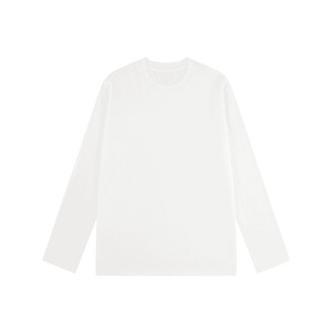 Camiseta Casual de Manga Larga para Hombre, 300g, Estilo Americano, Corte Holgado, Color Sólido, Ropa de Otoño e Invierno - Product Image 5