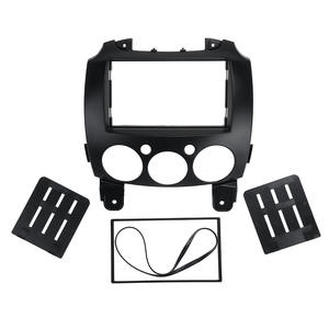 Autoradio <span class=keywords><strong>2</strong></span> Din Stéréo Fascia Sur Tableau de bord Garniture Kit Cadre de Panneau Pour Mazda <span class=keywords><strong>2</strong></span> 2010 Demio 2007 + - Product Image 1