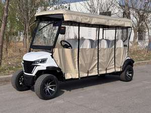 Carrito de Golf Eléctrico con Batería de Litio para 6 Personas, Carrito de Seguridad para Caminos Privados - Product Image 3