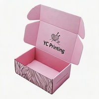 Boîte d'expédition postale en carton ondulé avec logo personnalisé imprimé, fermeture à languette, pour emballage de colis