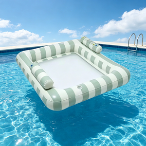 <span class=keywords><strong>Lettino</strong></span> Galleggiante Gonfiabile in PVC per <span class=keywords><strong>Mare</strong></span>, Piscina e Spiaggia, Sedia Pieghevole a Doppio Strato per Relax in Acqua - Product Image 3