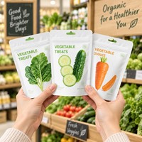 Sachets personnalisés en PE laminé, résistants à l'humidité, avec fermeture éclair, pour bonbons lyophilisés et snacks, qualité alimentaire