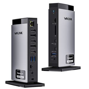 Station d'accueil universelle pour ordinateur portable WAVLINK WL-UG63PD13Pro 4K+Double 2K USB C USB 3.0 15 en 1 <span class=keywords><strong>DisplayLink</strong></span> - Product Image 6