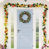 3 pièces Guirlande de football d'automne Guirlande de pompons en feutre pour décorations de fête d'automne Décoration de Thanksgiving Jeu de football Célébration