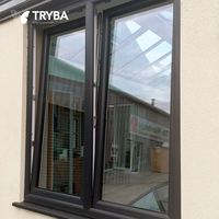Estilo moderno Precio de fábrica Personalizado Insonorizado Triple Low-e Glass UPVC Tilt Turn Windows para dormitorio Rejilla a prueba de viento