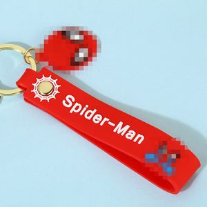 Portachiavi in Silicone di <span class=keywords><strong>Spider</strong></span>-<span class=keywords><strong>Man</strong></span> dell'Universo <span class=keywords><strong>Marvel</strong></span>, Ciondolo Figurina per Auto e Borsa, Regalo di Natale, Giocattolo Trendy Prodotto in Cina - Product Image 3