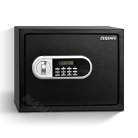 CEQSAFE Kleiner Digitaler Haushaltssafe mit Elektronischem Zahlenschloss Mini Stahl-Tresor