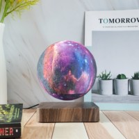 Lampe lunaire à lévitation magnétique, boule de lumière étoilée flottante, lampe lunaire à lévitation écologique pour la décoration de la maison et les cadeaux