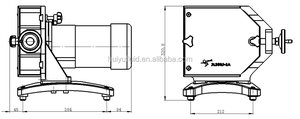 Huiyu IP54 Industrial Large Flow Rate High <b>Volume</b> Variable AC Gear Motor Separate-design on Control and Drive Peristaltic Pump - Product Image 4