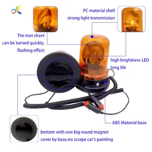 Vrachtwagens Auto Roterend Waarschuwingslampje Led Flitsende Lamp Stroboscoop Signaal Noodmagnetisch Bakenlicht - Product Image 4