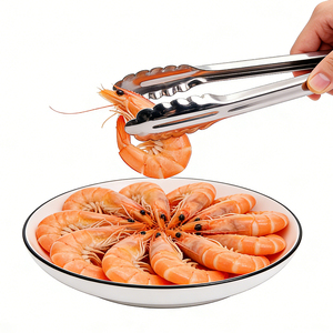 Pinzas para Servir Alimentos de Acero Inoxidable con Cierre de Hebilla, Resistentes al Calor, Utensilios de Cocina, para Barbacoa al Aire Libre, Buffet de Hotel - Product Image 6