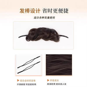 วิกผมแบบพันเองได้ วิกผมไฟเบอร์คาเนคาลอน ไม่ต้องใช้กาว สำหรับทุกรูปหน้า แบบคาดศีรษะ รุ่น 1 Py588 5 - Product Image 5