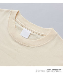 Camiseta Casual Extra Grande para Hombre de Alta Calidad, 100% Algodón, Peso Pesado 230g, Cuello Redondo, Diseño Liso de Punto, Manga Corta - Product Image 4