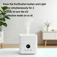 Purificateur d'air HEPA à 4 étages de filtration avec ions négatifs et stérilisation UVC pour chambre à coucher, bureau et petites pièces