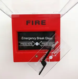 Punto de llamada de alta calidad para alarma de incendio Break Glass Puntos de llamada manuales Sistema de alarma de incendio Accesorio Estación de extracción para venta a granel